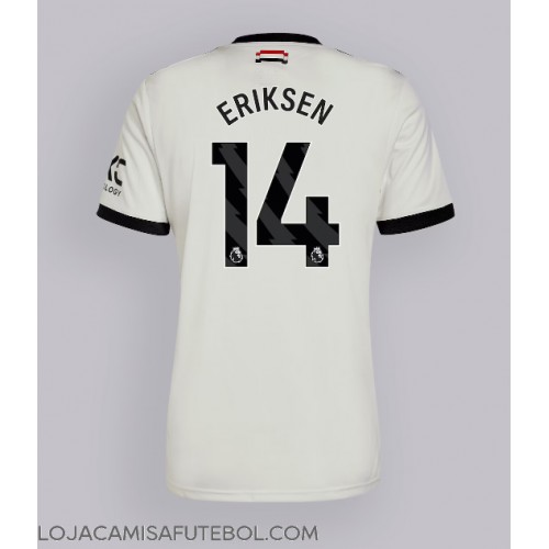 Camisa de Futebol Manchester United Christian Eriksen #14 Equipamento Alternativo 2024-25 Manga Curta